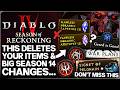 Diablo 4 - WARNING: BIG Patch, New OP Class Problems, Devs Confirm, Season 14 Release &amp; More Guide!