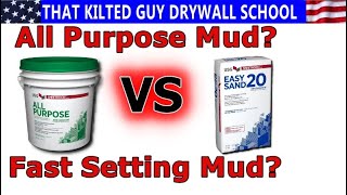 All Purpose Joint Compound or Fast Setting Mud?  Which do you need and when?