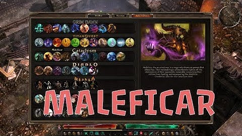 Grim Dawn - MALEFICAR - Active Skills [Dawn of Masteries Mod]