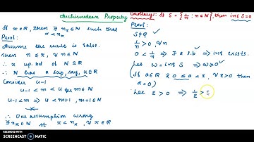 Inf of {1/n} using Archimedean Property