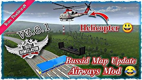 Bussid helicopter flying mod v3.6.1 || full mod review