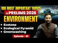 Understanding Ecotones and Energy Flow in Ecosystems | UPSC Prelims 2026 | Drishti IAS English