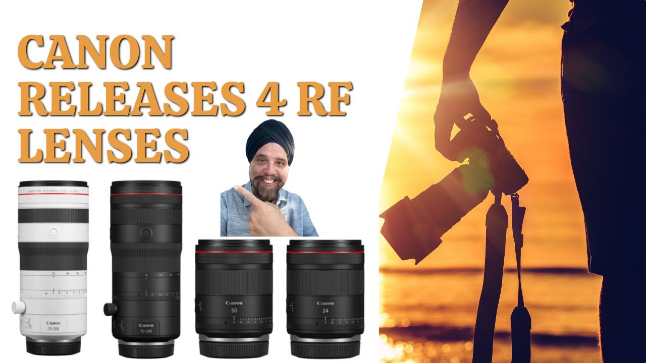Canon Releases 4 New RF Lenses RF50mm 1.4 VCM, 24mm 1.4 VCM and 70-200 2.8 VCM WOW