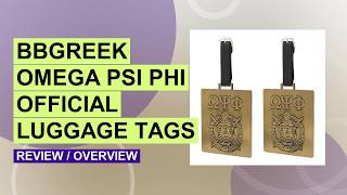 Omega Psi Phi Luggage Tags Review – Durable and Stylish Greek Paraphernalia