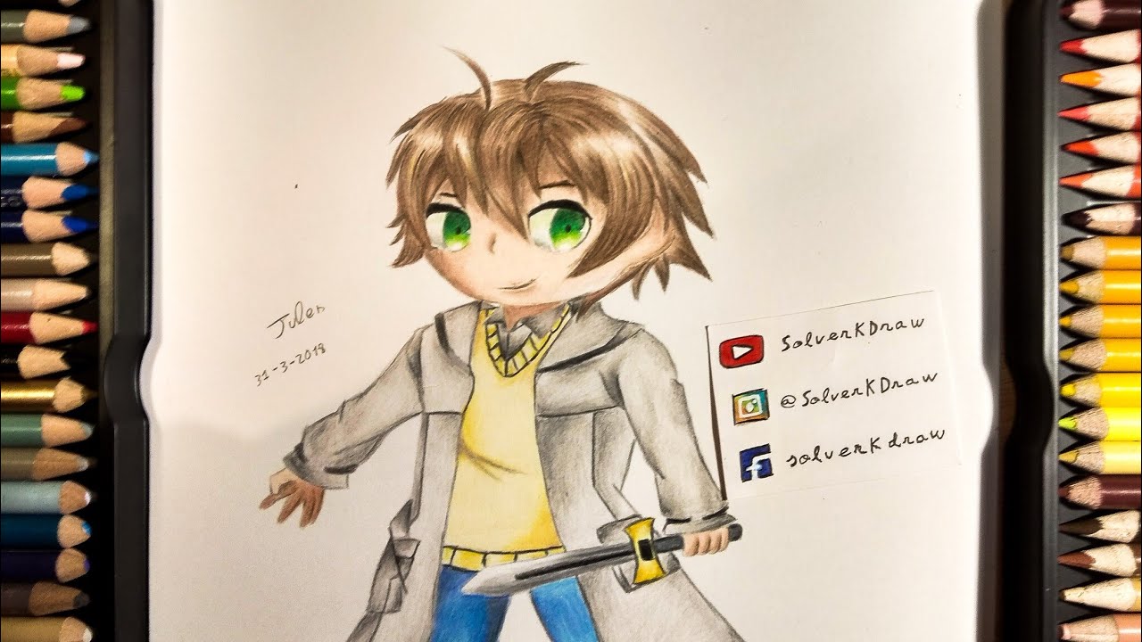 Dibujando a Tatsumi chibbi | Drawing Tatsumi chibbi - Akame Ga Kill