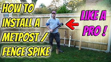 Install a METPOST | FENCE SPIKE | Like a Professional Fencer