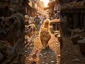 Cat is stealing chickens #cat #funny #aiart #explore #catshorts