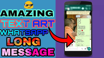 How to create  amazing text art for Android and iOS ! Cool text art ! WhatsApp tips & tricks!