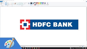 How to draw HDFC BANK logo using MS Paint