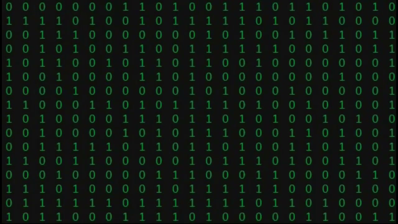 cyber themed (with sound effects) and digital with binary aesthetics