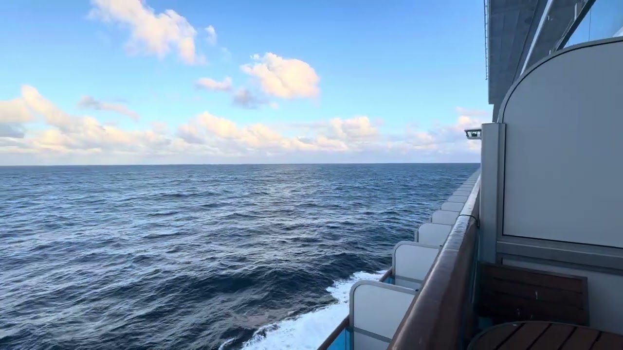 Cruising Sydney to Hobart on the P&O Pacific Adventure - Heading away from Tropical Cyclone Alfred.