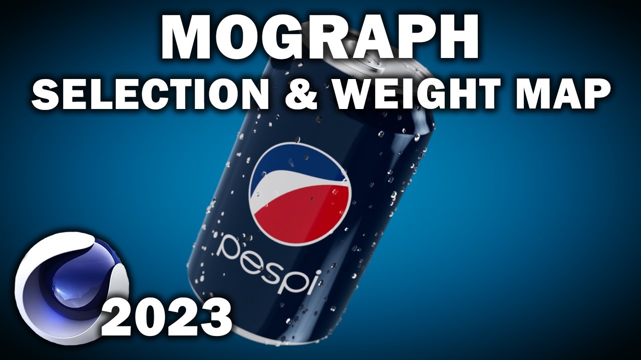 Cinema 4d 2023: Mograph Selection & Weight Map (Adding droplets to a ...