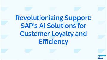 Revolutionizing Support: SAP