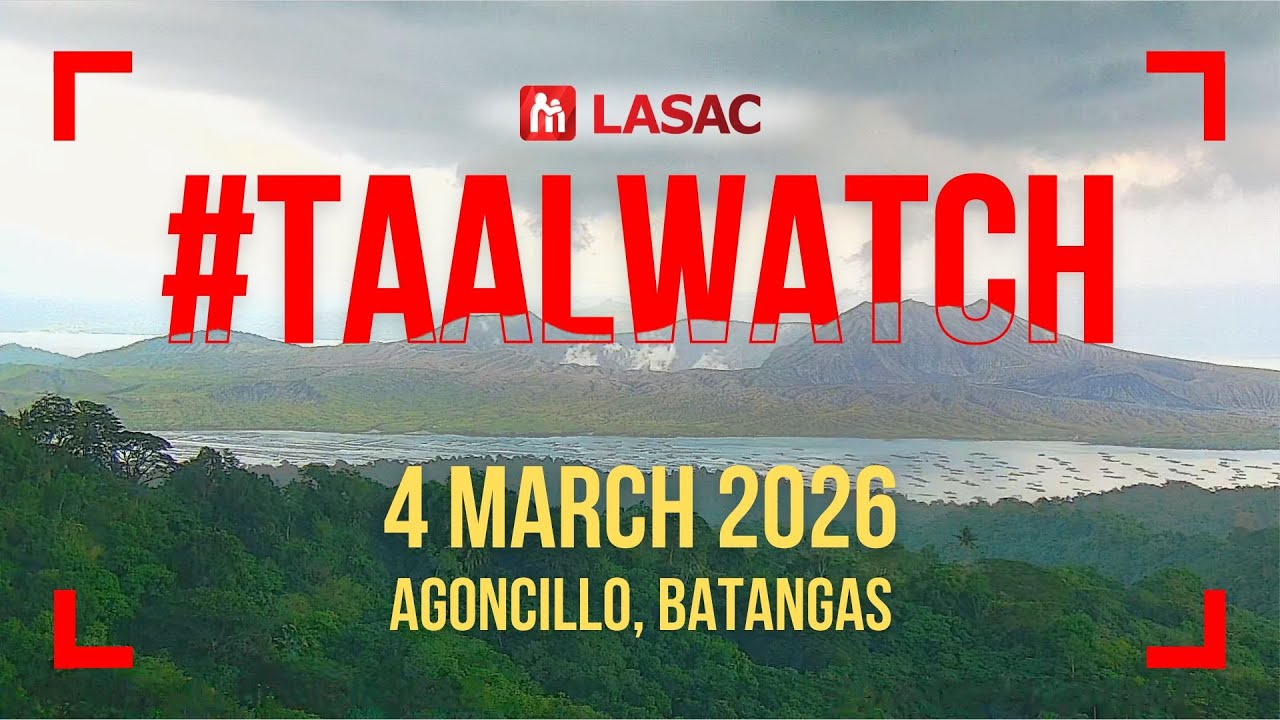 🔴 TAAL VOLCANO LIVE | 4 MARSO 2026 | Alert Level 1