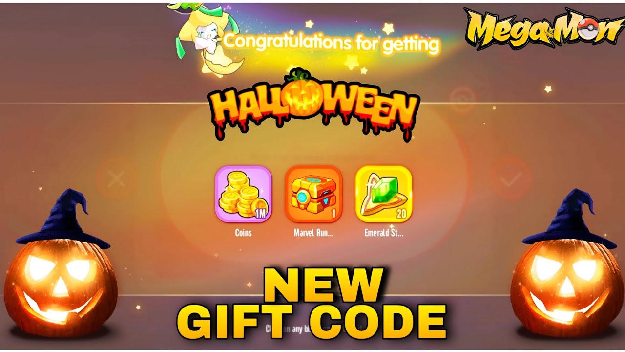 🤯 NEW HALLOWEEN 🎃🕷️  GIFT CODE MEGAMON ASIA & GLOBAL 