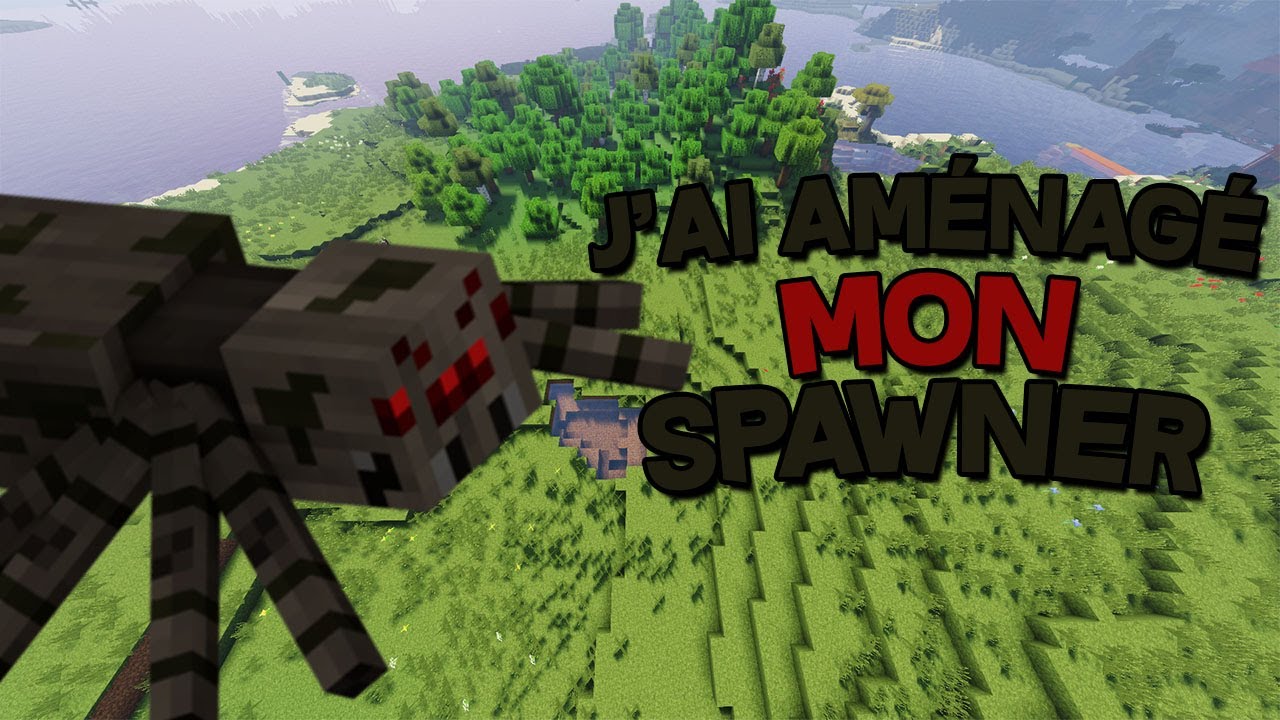 J'ai aménagé mon spawner à araignée - Minecraft - YouTube