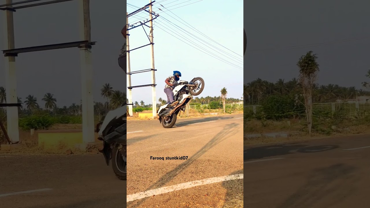 TVS 200 Apache stunt 😉