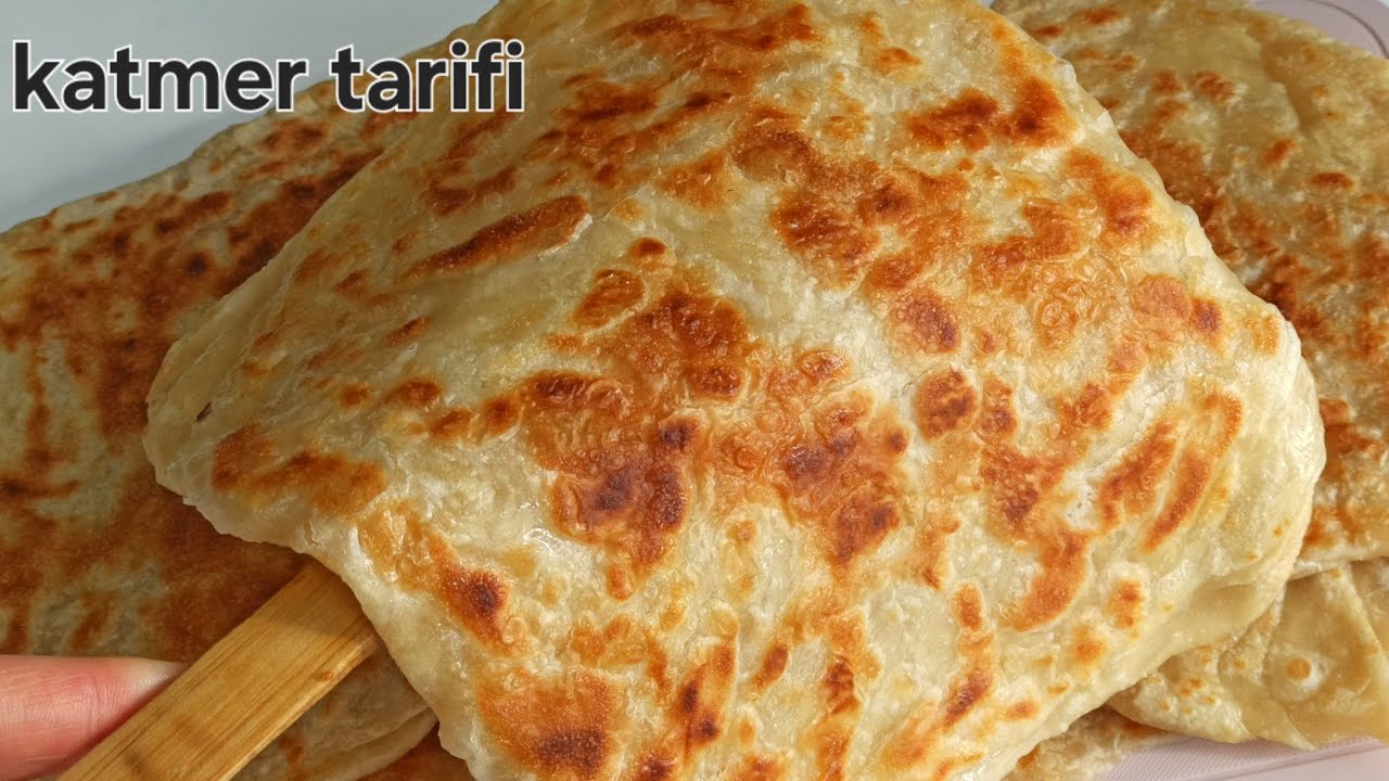 ‪bu katmerin yapımına herkes hayran kaldı yiyenler tarifi istedi tavada mayasız katmer tarifi