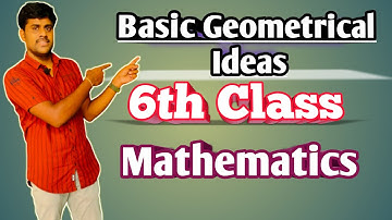 Basic Geometrical Ideas in English for 6th class part 1//6th class maths//TS&AP syllabus//