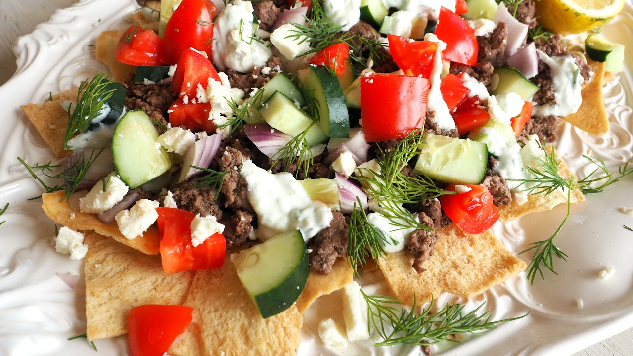 Appetizer Recipe: Greek Style Nachos by Everyday Gourmet with Blakely