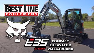 Bobcat E35 Compact (Mini) Excavator Walkaround + Operations Guide