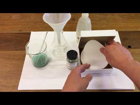 Filtration of copper sulfate and sand mixture