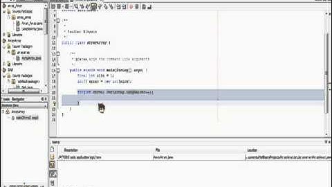 Java Array Tutorial Using NetBeans