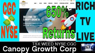 Canopy Growth Corporation NYSE: CGC TSX: WEED now trading on the New York Stock Exchange