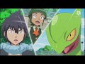 Pokemon XY episode 35 ASH meet Alan first time in kalos journey And ash greninja mega evoel