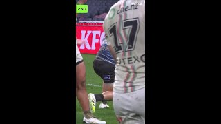 Enari Tuala Tries In Canterburybankstown Bulldogs Vs New Zealand Warriors