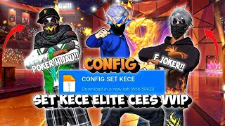 CONFIG FF -‼️SET ABANG ABANGAN ELITE CEES!! ADA POKER HIJAU   F JOKER!‼️- CONFIG ELITE CEES