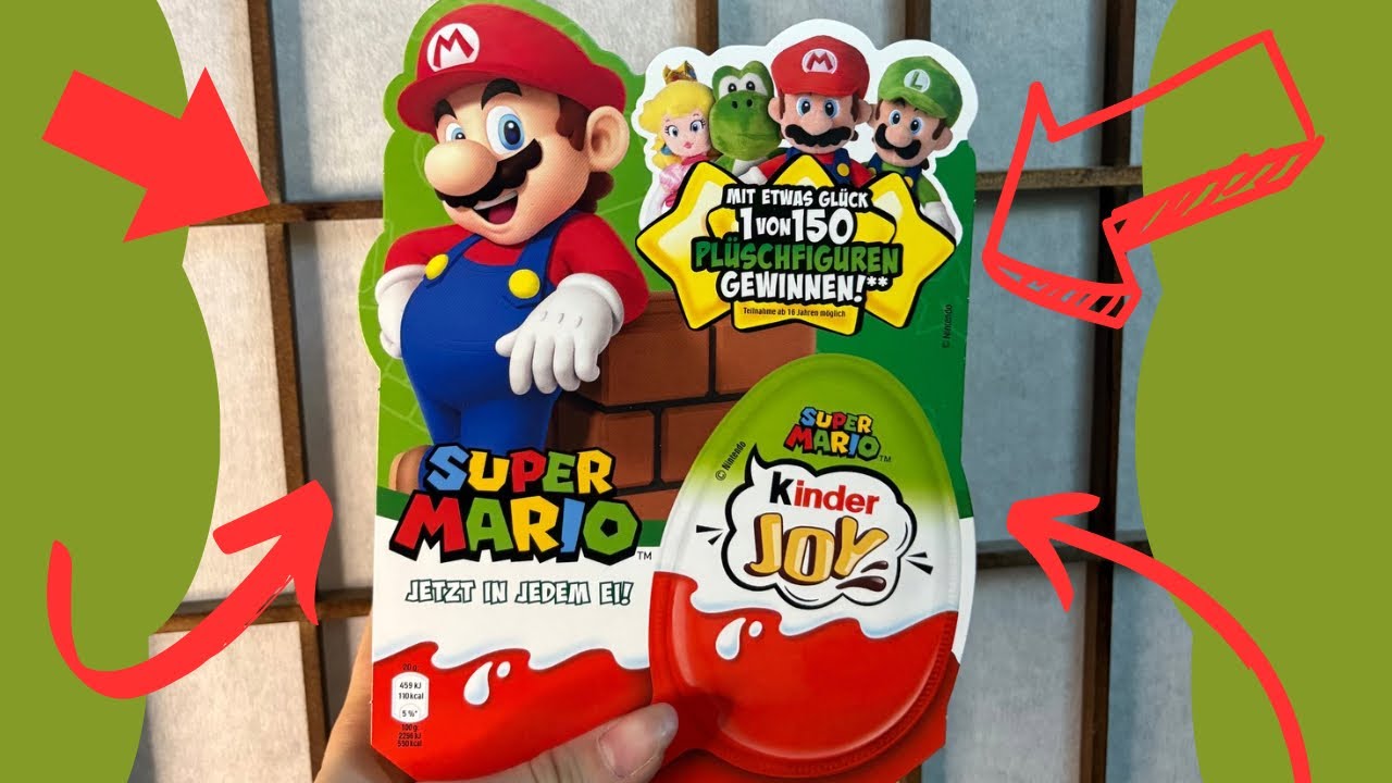 NEW!!!Super Mario Kinder Joy Surprise Egg BOX ASMR | Satisfying Sounds & Toy Reveal!