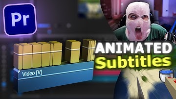 How To Create Animated Subtitles in Adobe Premiere Pro 2025