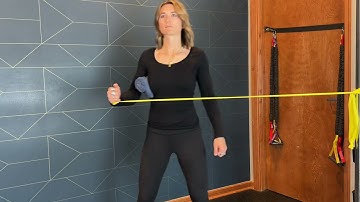 Shoulder External Rotation Step Outs