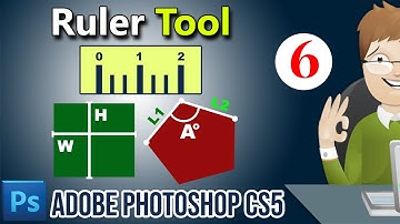 ✔ How to use Ruler Tool / Measure Tool for measurement in Adobe Photoshop CS5 | Be A Computer Expert