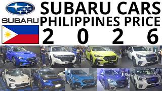 Subaru Cars Philippines Price for 2026 | Forester, Crosstrek, WRX & More
