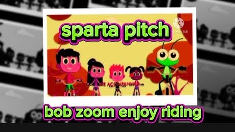Sparta pitch bob zoom and friends enjoy riding bike with different colors and video effects