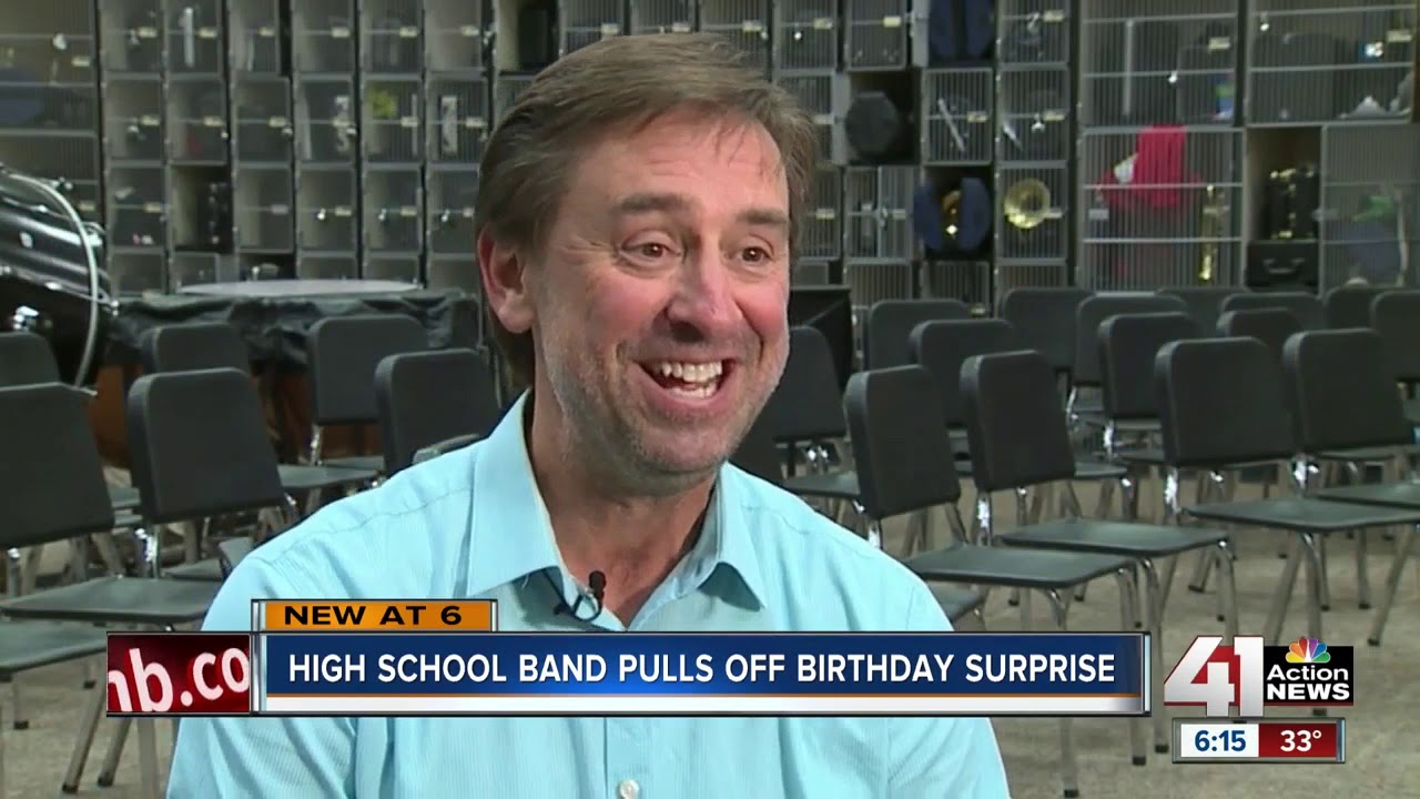 Shawnee Mission North Marching Band Surprises Woman On 85th Birthday shawnee-mission-north-marching-band-surprises-woman-on-85th-birthday