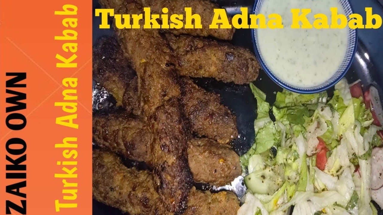 Turkish Adna Kabab 🤤| Recipe by Zaiko own|Subscribe my channel 😊|