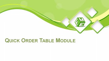 Prestashop Quick Order Table Module