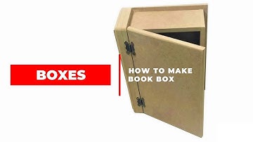 How To Make A Wooden Jewelry Book Box | Box For Decoupage | DIY