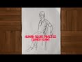 How To Draw Male Human Figure Sitting In A Chair In Your Drawing Easily | Figure Drawing [Side View]