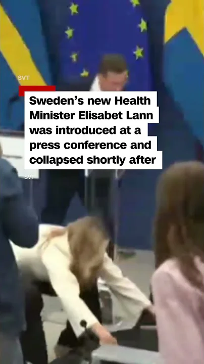Swedish health minister collapses on first day of work