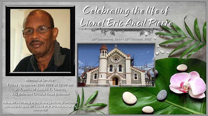 Memorial Service for Lionel Eric Ancil Pierre