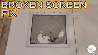 How to Replace Broken Window Screen