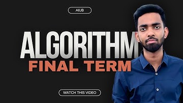Algorithm Final Term (AIUB)