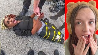 Raging Drunk Gives Cops ALL They Can Handle | Calli Bear Reaction