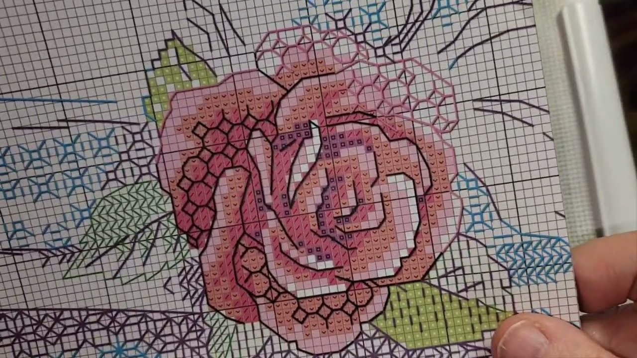 Blackwork  - Tutoriel #1 - partie 1 de 2 #pointdecroix