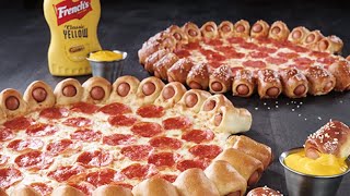 Pizza Huts Hot Dog Pizza Looks Americatastic  Whats Trending Now