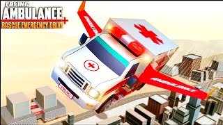 Flying Ambulance Rescue Drive - City Flying Ambulance Rescue simulator game Android screenshot 2